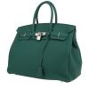 Bolso de mano Hermès  Birkin 35 cm en cuero togo verde malaquita - 00pp thumbnail