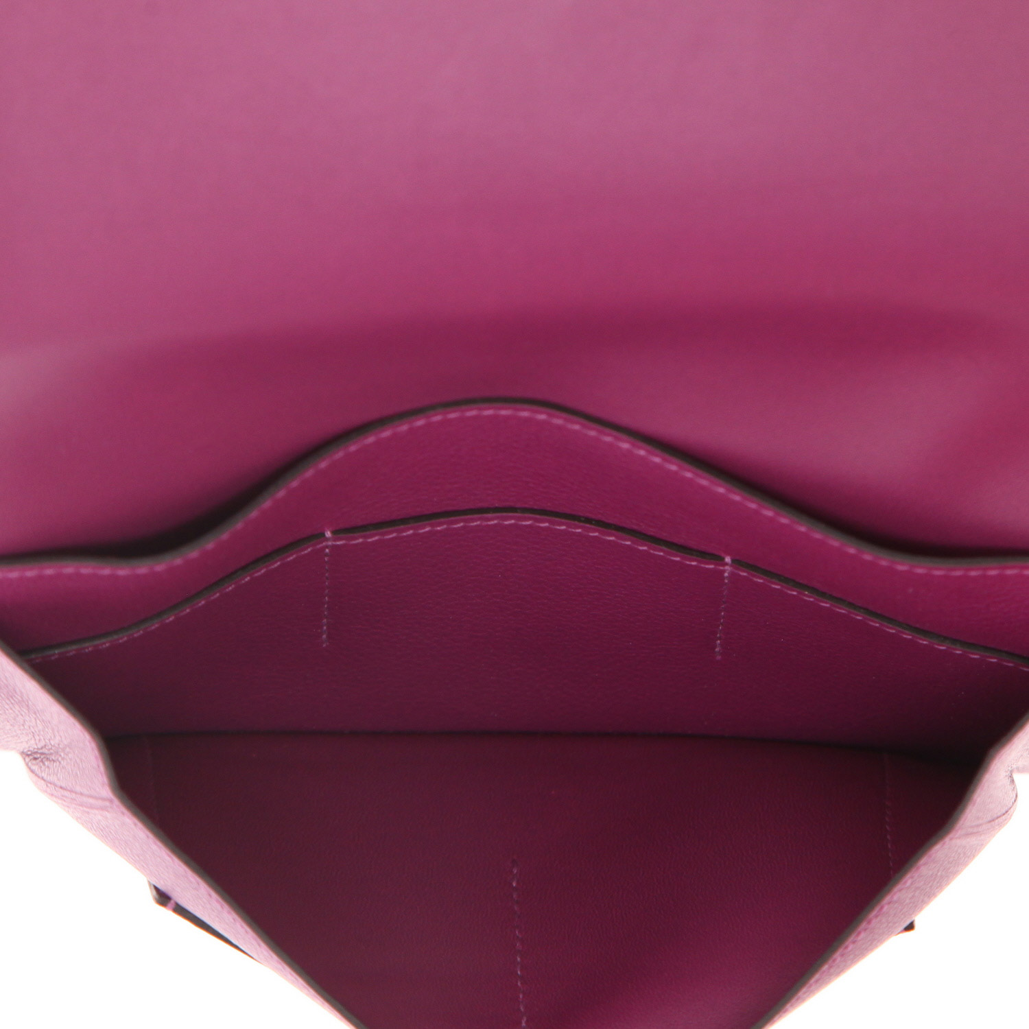 Portefeuille Hermès  Dogon en cuir Swift violet Anemone - Detail D3