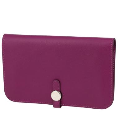 Portafogli Hermès  Dogon in pelle Swift viola Anemone