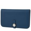 Hermès  Dogon wallet  in blue togo leather - 00pp thumbnail