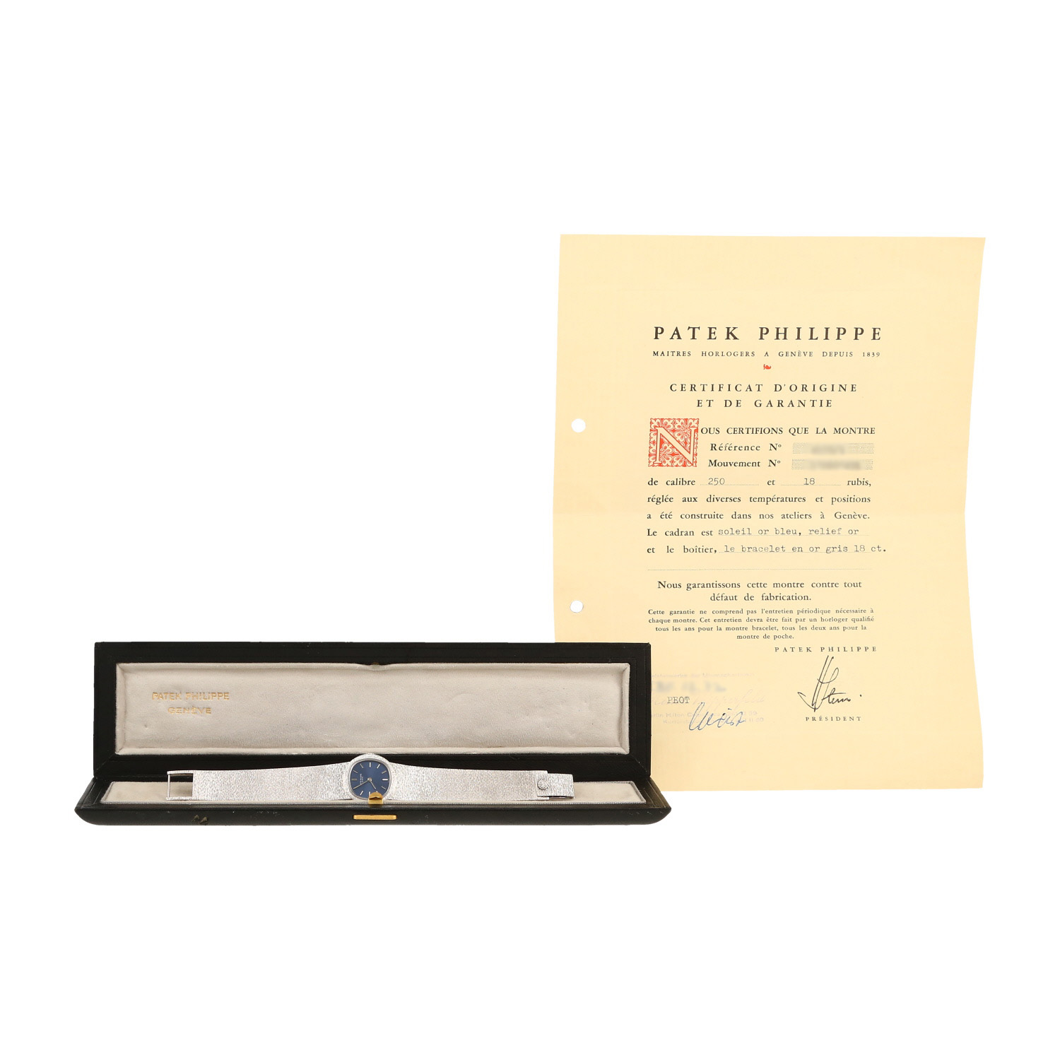 Reloj Patek Philippe Ellipse Lady de oro blanco Ref: Patek Philippe - 4139/1  Circa 1972