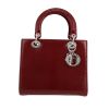 Borsa Dior  Lady Dior in pelle di serpente bordeaux - 360 thumbnail