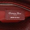 Borsa Dior  Lady Dior in pelle di serpente bordeaux - Detail D2 thumbnail