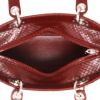 Borsa Dior  Lady Dior in pelle di serpente bordeaux - Detail D3 thumbnail