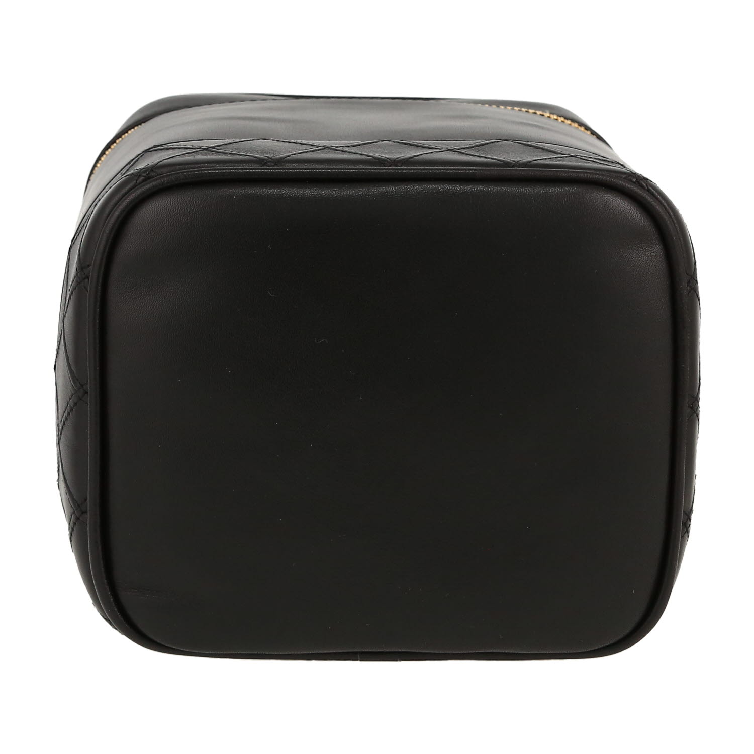 Chanel  Vanity vanity case  in black leather - Detail D1