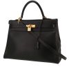 Hermès  Kelly 35 cm handbag  in black box leather - 00pp thumbnail