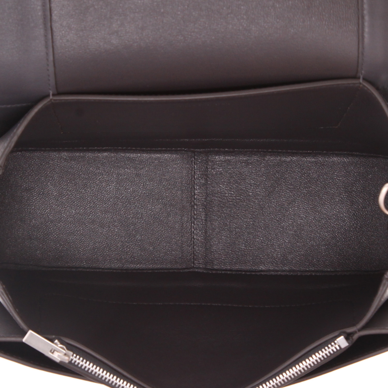 Sac à main Celine  Frame en cuir rose et gris - Detail D3