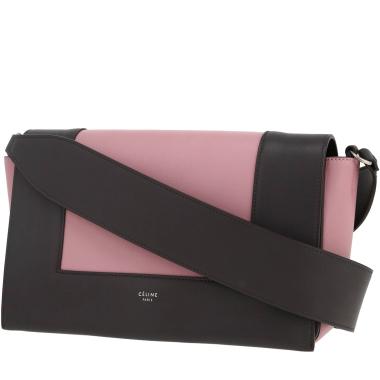 Celine  Frame handbag  in pink and grey leather