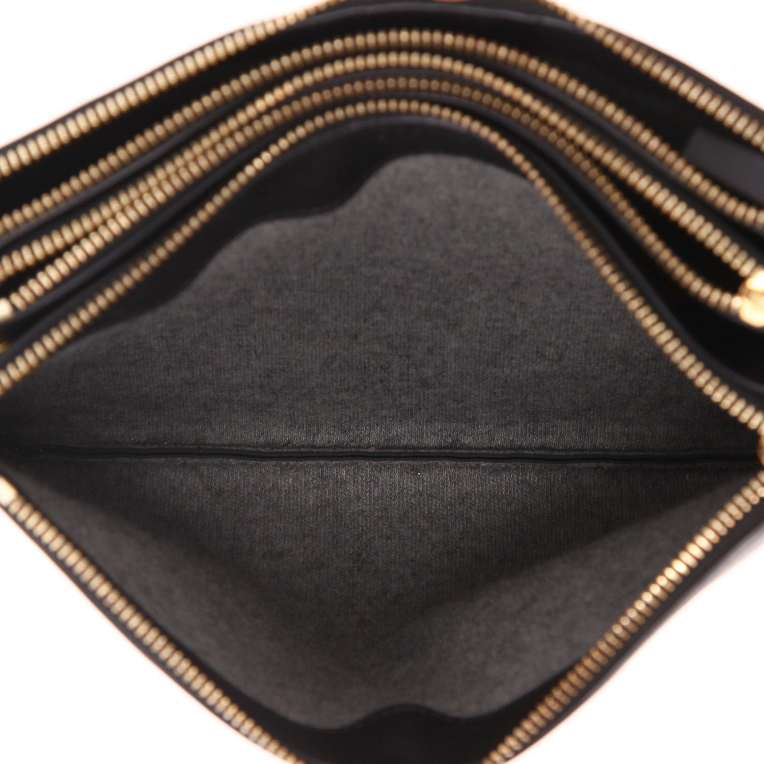 Sac bandoulière Celine  Trio en cuir noir - Detail D3