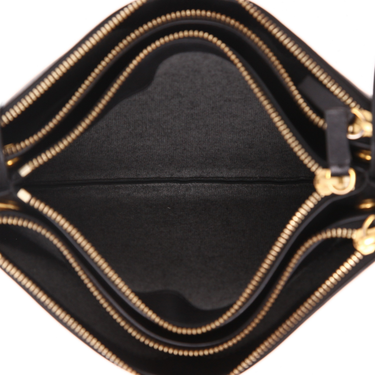 Bolso bandolera Celine  Trio en cuero negro - Detail D4