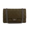 Chanel 2.55 handbag  in khaki quilted leather - 360 thumbnail