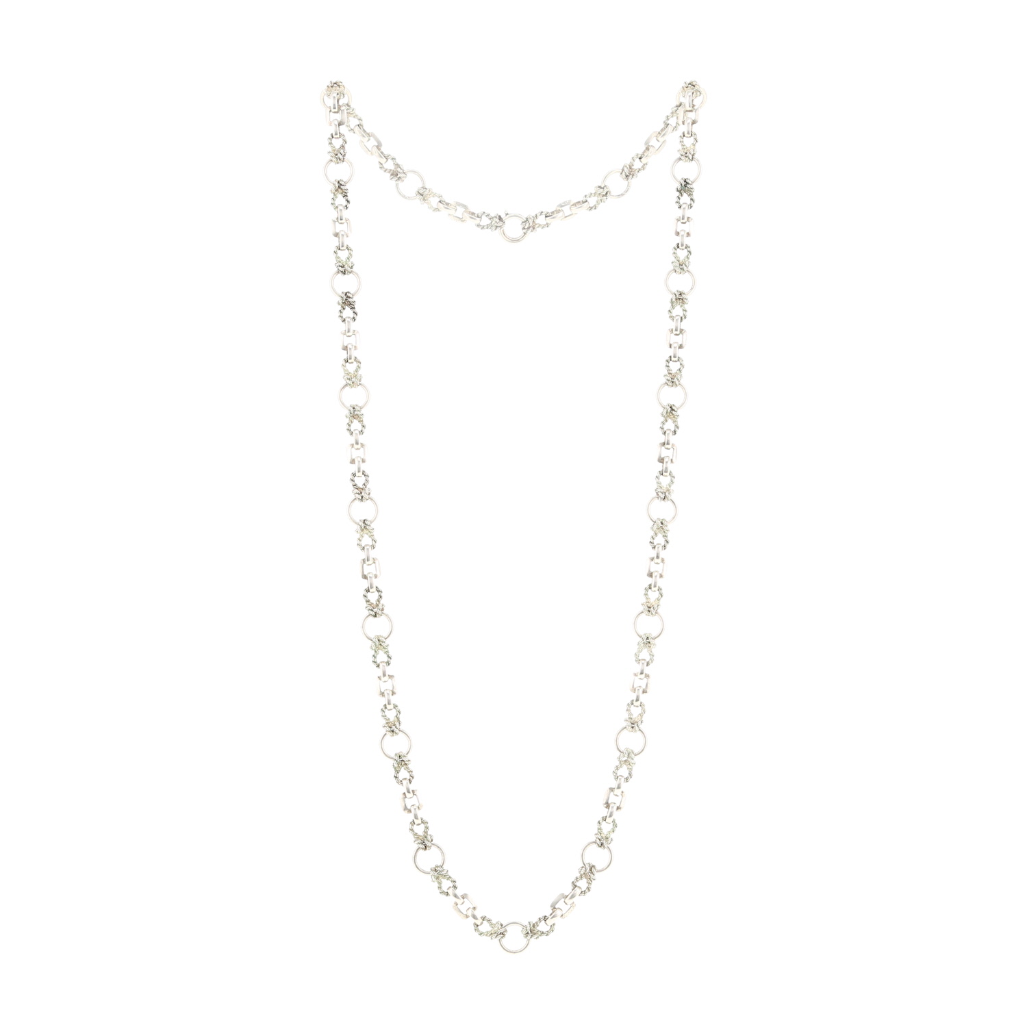 Collana lunga Hermès Audierne in argento - Detail D3