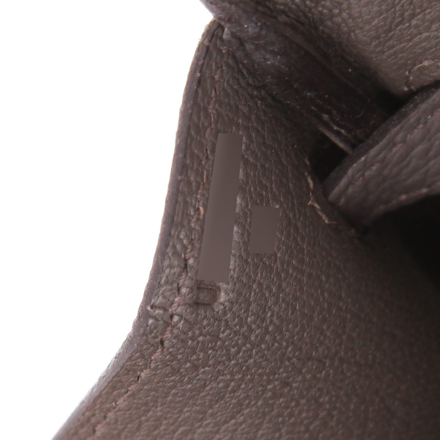 Hermès  Birkin 25 cm handbag  in grey togo leather - Detail D4