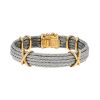 Fred   1980's bracelet in yellow gold and stainless steel - 00pp thumbnail