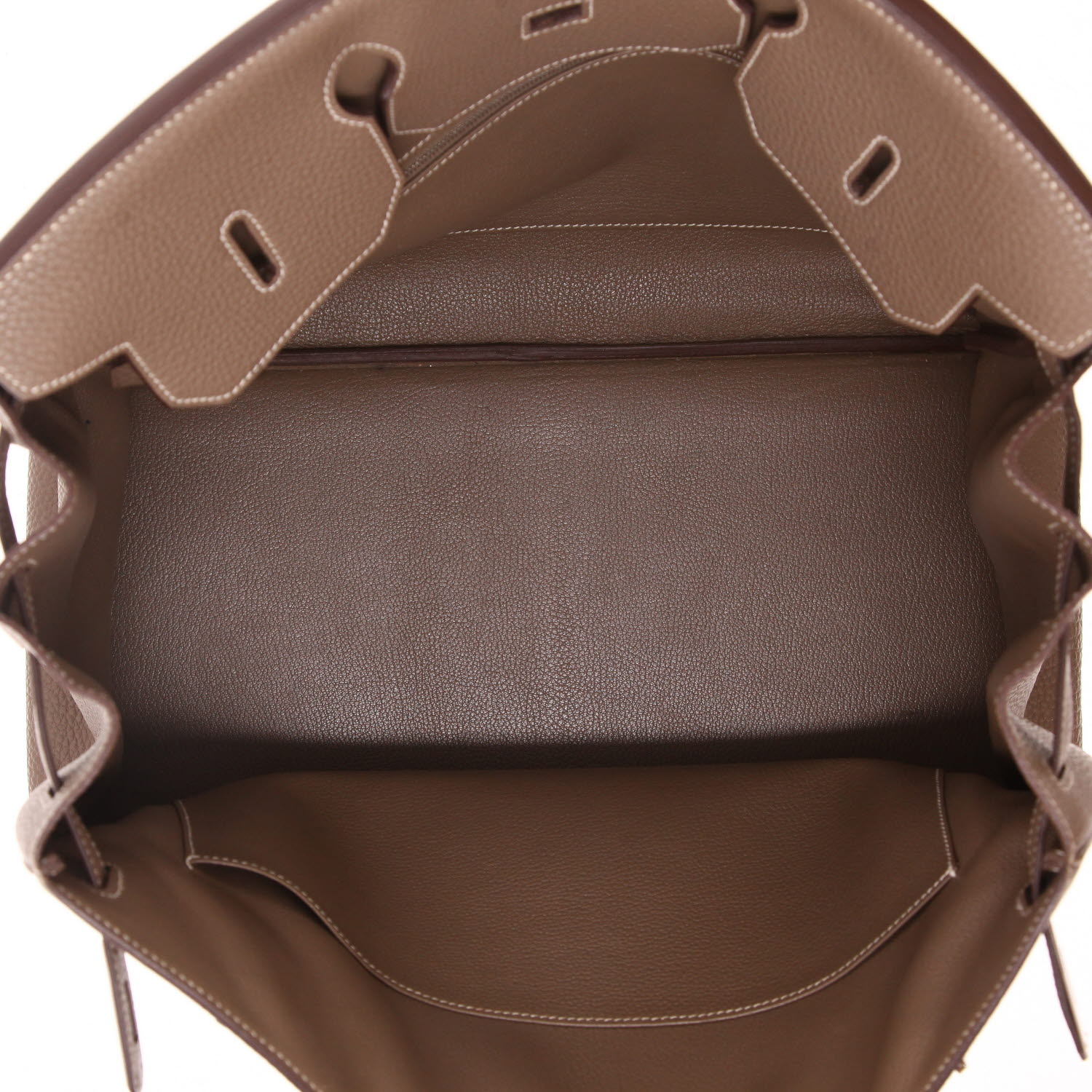 Sac à main Hermès  Birkin 40 cm en cuir togo étoupe - Detail D3