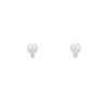 Paire de boucles d'oreilles Mikimoto Studs en or blanc, perles de culture et diamants - 00pp thumbnail