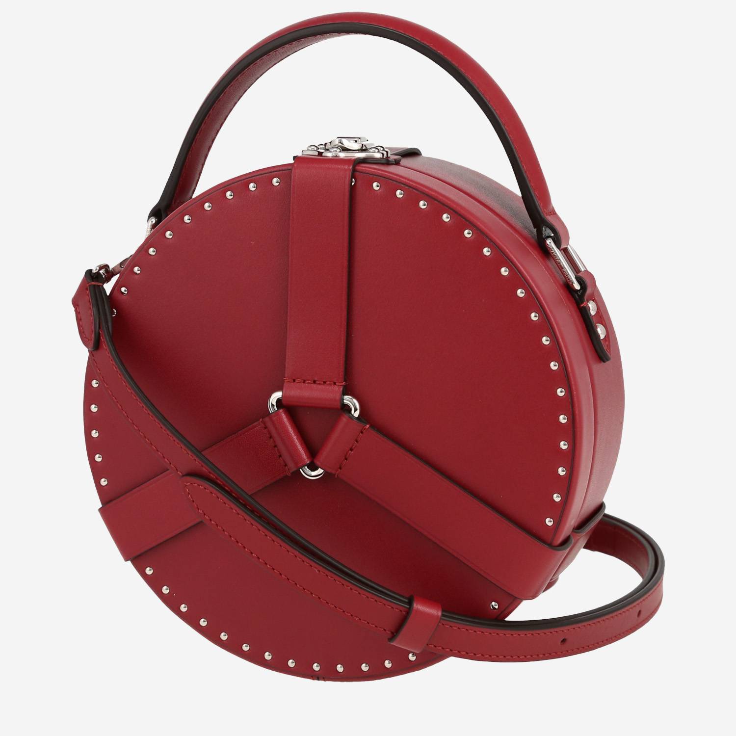 Bolso de mano Moynat   en cuero rojo
