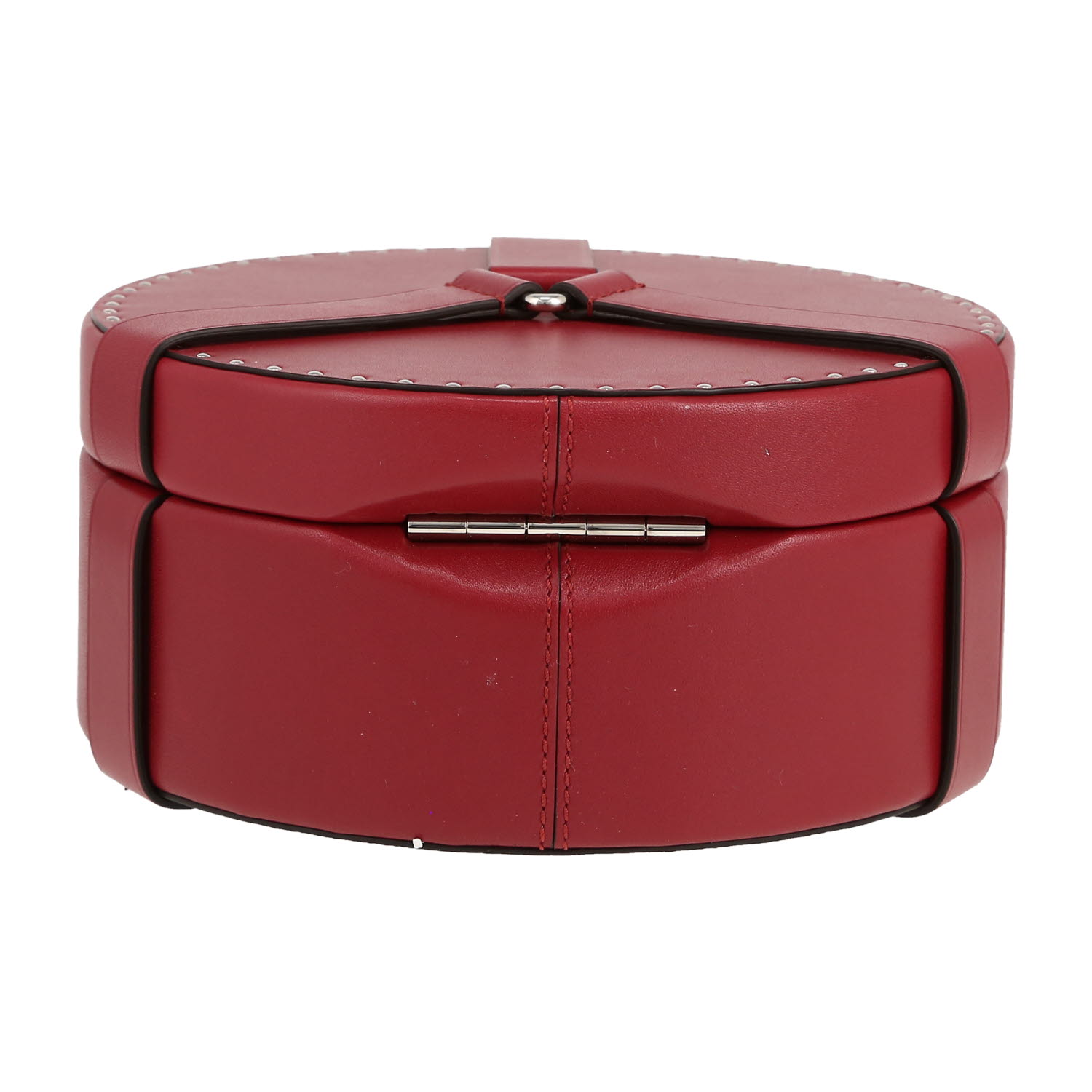 Sac à main Moynat   en cuir rouge - Detail D1