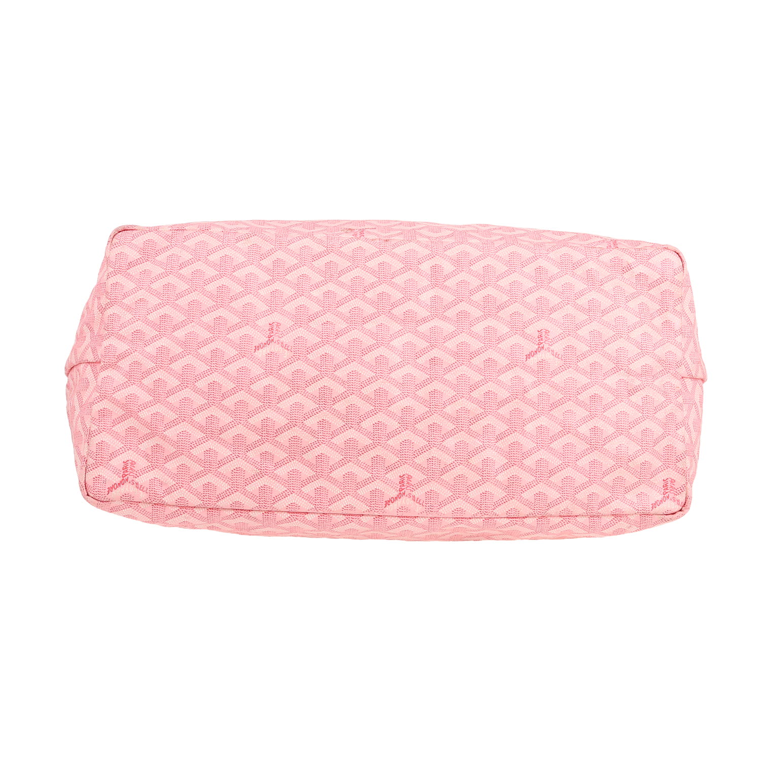 Bolso Cabás Goyard  Saint-Louis modelo grande  en tela Goyardine rosa y cuero rosa - Detail D1