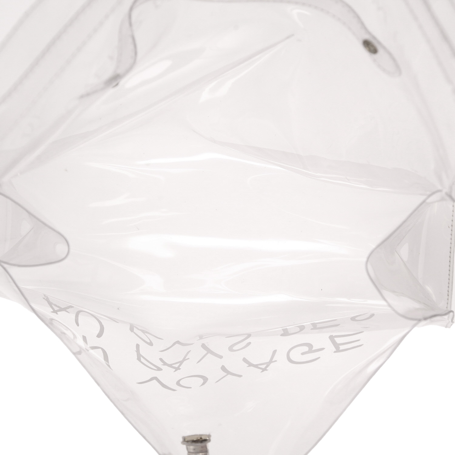 Hermès  Kelly Plastic handbag  in transparent vinyl - Detail D3