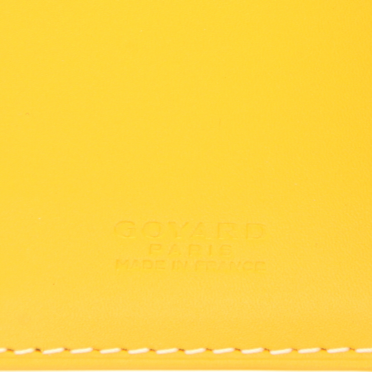 Portacarte  Goyard   in tela Goyardine e pelle gialla - Detail D2