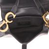 Bolso de mano Dior  Saddle mini  en cuero liso negro - Detail D3 thumbnail