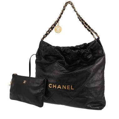 Shopping bag Chanel  22 in pelle trapuntata nera
