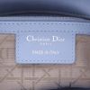 Dior  Lady Dior large model  handbag  in light blue leather cannage - Detail D2 thumbnail