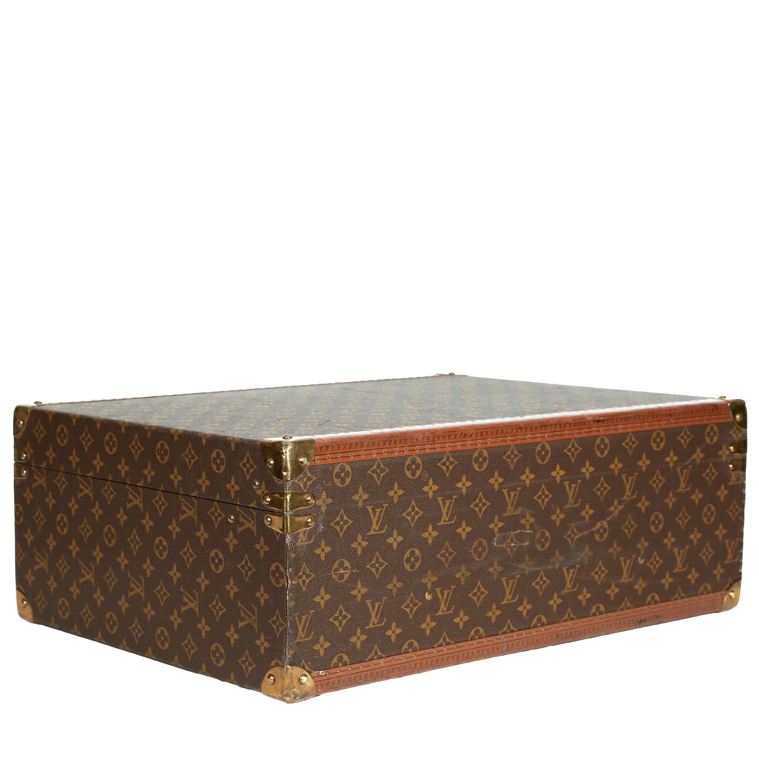 Valise Louis Vuitton  Bisten 60 en toile monogram marron et lozine - Detail D3