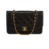 Chanel  Diana shoulder bag  in black quilted leather - 360 thumbnail