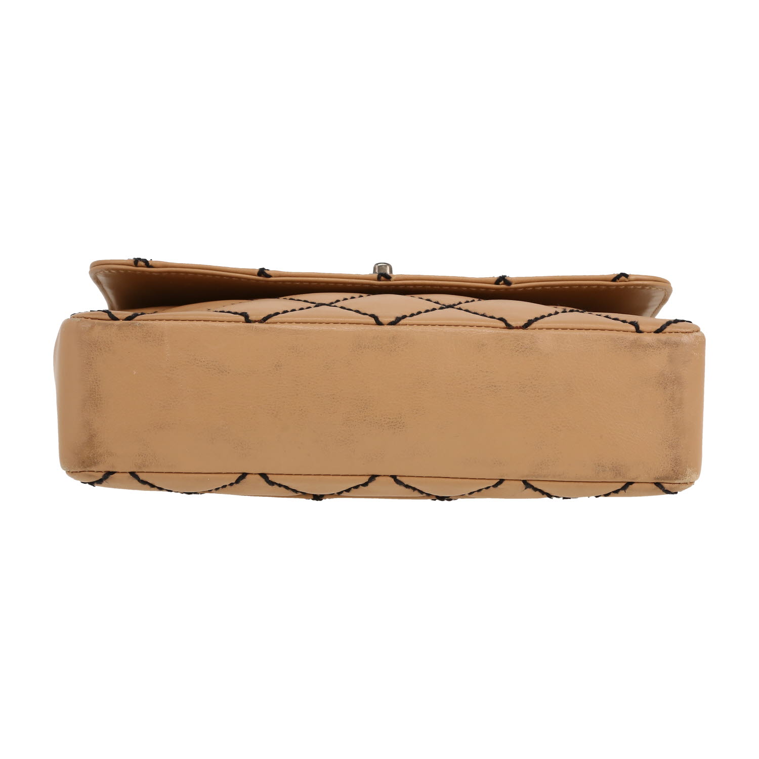 Bolso de mano Chanel   en cuero acolchado beige - Detail D1