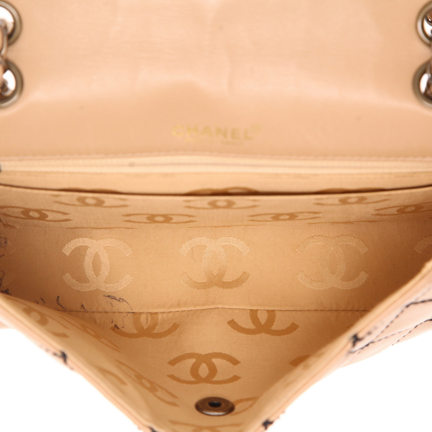 Borsa Chanel   in pelle trapuntata beige - Detail D3