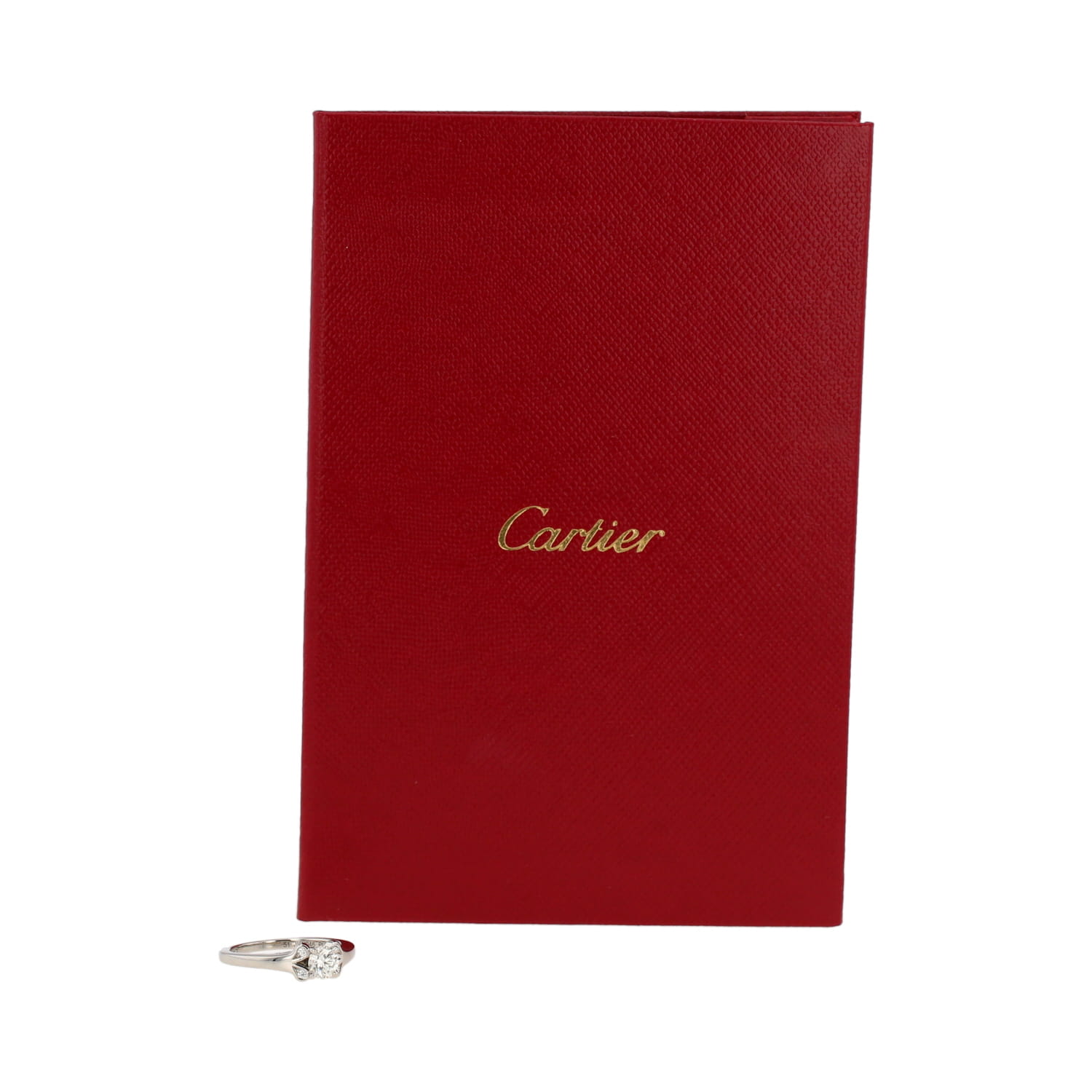 Anello Cartier Ballerine in platino e diamanti - Detail D2