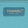 Chanel  Deauville shopping bag  in blue canvas  and blue leather - Detail D2 thumbnail