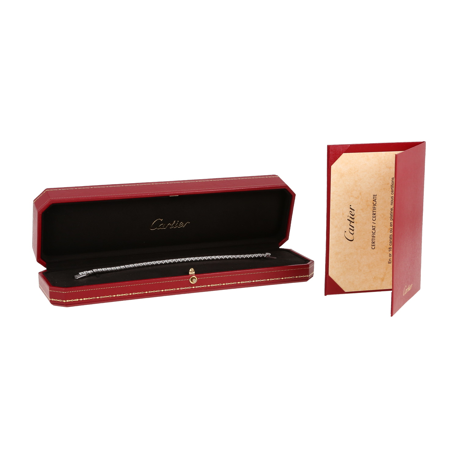 Cartier Lignes Essentielles bracelet in white gold and diamonds