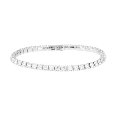 Bracelet Cartier Lignes Essentielles en or blanc et diamants