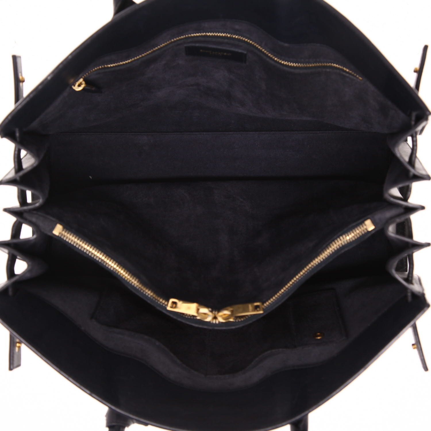 Borsa Saint Laurent  Sac de jour modello grande  in pelle blu marino - Detail D3