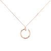 Cartier Juste un clou necklace in pink gold and diamonds - 00pp thumbnail