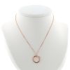 Cartier Juste un clou necklace in pink gold and diamonds - 360 thumbnail