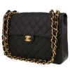 Chanel  Timeless Jumbo handbag  in black quilted grained leather - 00pp thumbnail