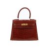 Borsa Hermès  Kelly 20 cm in coccodrillo niloticus marrone - 360 thumbnail