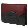 Hermès  Faco pouch  in tricolor, burgundy, navy blue and green box leather - 00pp thumbnail