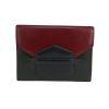 Hermès  Faco pouch  in tricolor, burgundy, navy blue and green box leather - 360 thumbnail