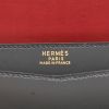 Hermès  Faco pouch  in tricolor, burgundy, navy blue and green box leather - Detail D2 thumbnail