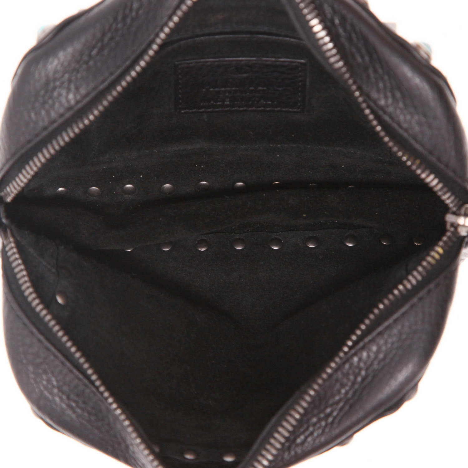 Bolso bandolera Valentino Garavani  Rockstud en cuero negro - Detail D3