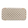 Louis Vuitton  Hampstead shopping bag  in azur damier canvas  and natural leather - Detail D1 thumbnail