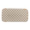 Sac cabas Louis Vuitton  Hampstead en toile damier azur et cuir naturel - Detail D1 thumbnail