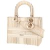 Bolso de mano Dior  Lady D-Lite en lona beige - 00pp thumbnail