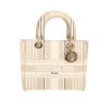 Bolso de mano Dior  Lady D-Lite en lona beige - 360 thumbnail