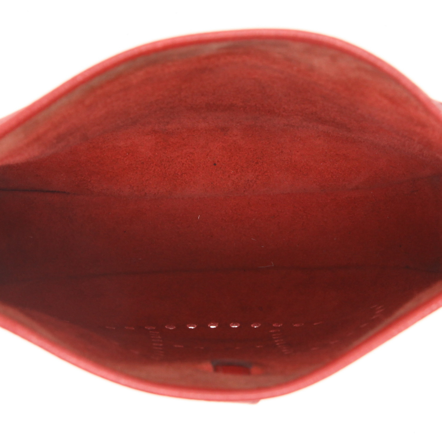 Bolso bandolera Hermès  Evelyne III en cuero togo rojo H - Detail D3